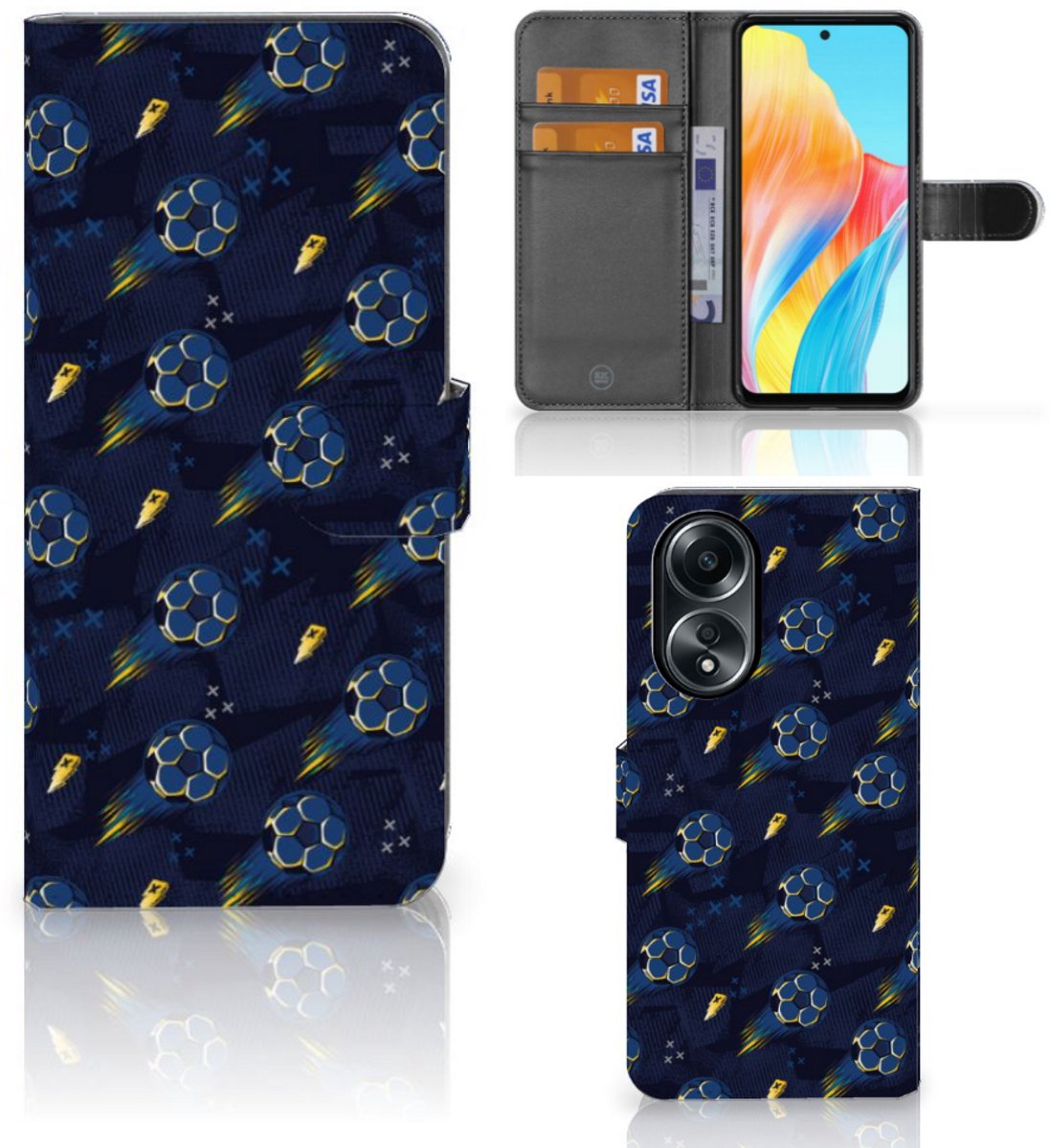 Telefoon Hoesje voor OPPO A58 4G Voetbal
