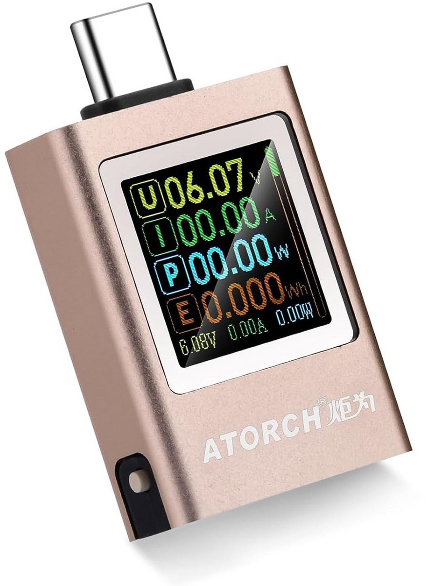 USB PD3.1 Tester - Multifunctionele USB Vermogensmeter en Multimeter voor Stroom en Spanning