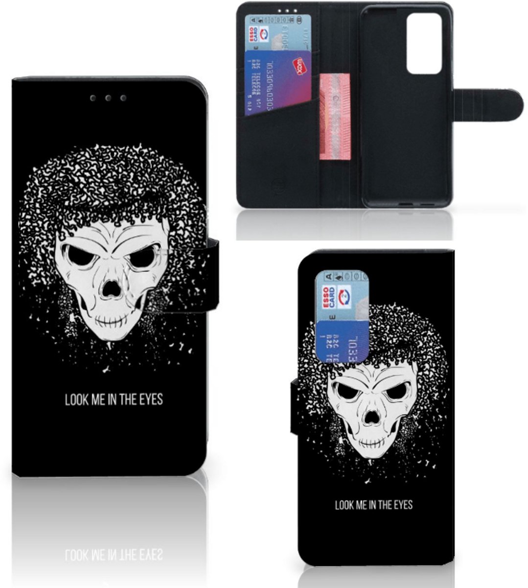 Telefoonhoesje met Naam Huawei P40 Pro Skull Hair