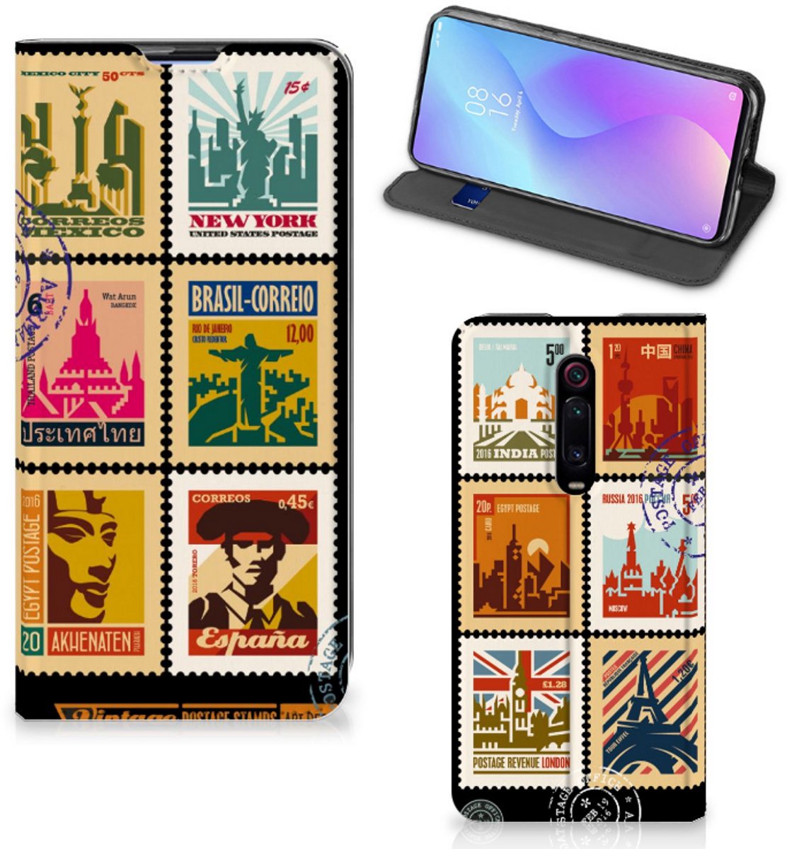 Xiaomi Mi 9T Pro Book Cover Postzegels