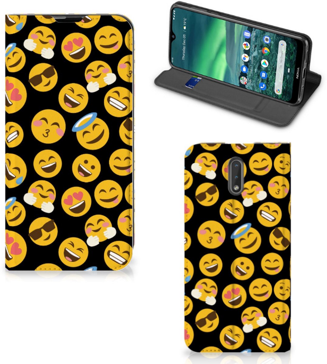 Nokia 2.3 Hoesje met Magneet Emoji