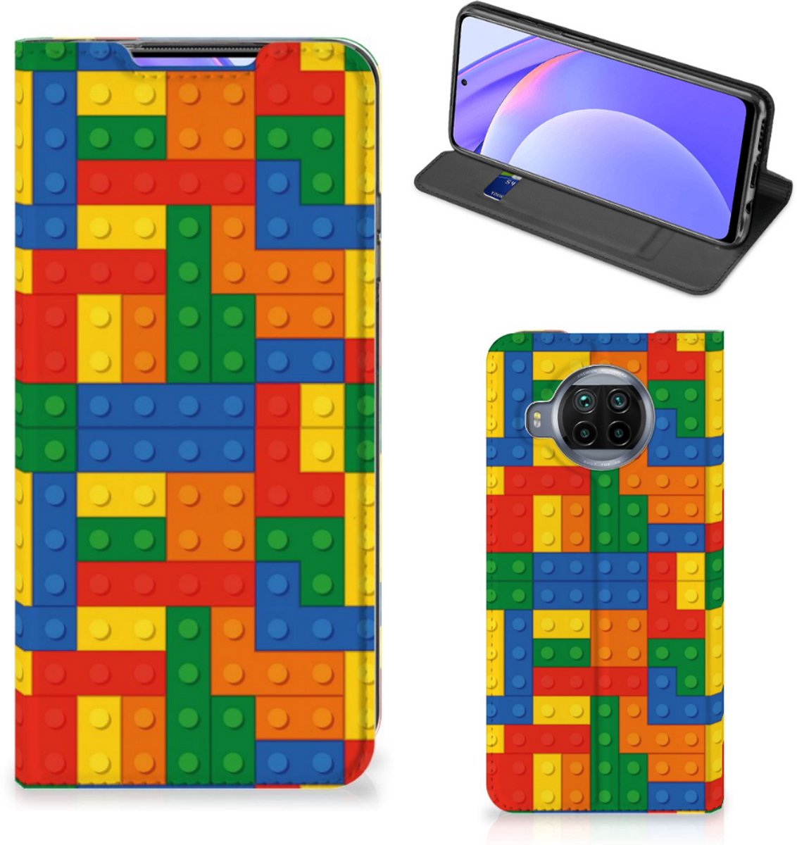 Xiaomi Mi 10T Lite Hoesje met Magneet Blokken