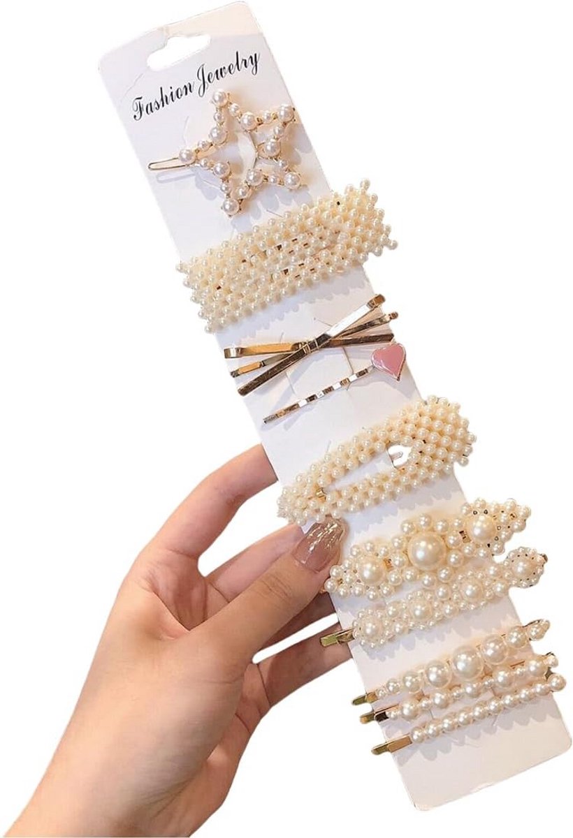 10 Stuks Elegante Parel Haarspeldjes voor Dames en Meisjes