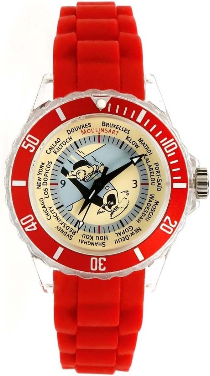 Horloge met siliconen band Reiziger Thema