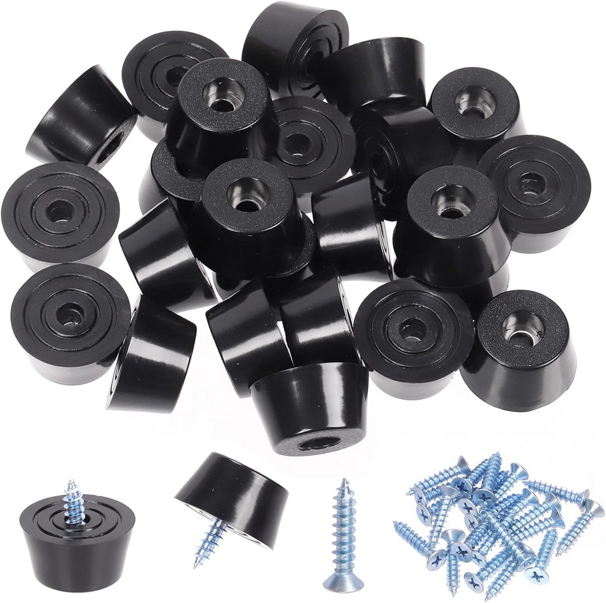 Antislip Rubber Voetjes met Schroeven voor Keukenapparatuur en Meubels