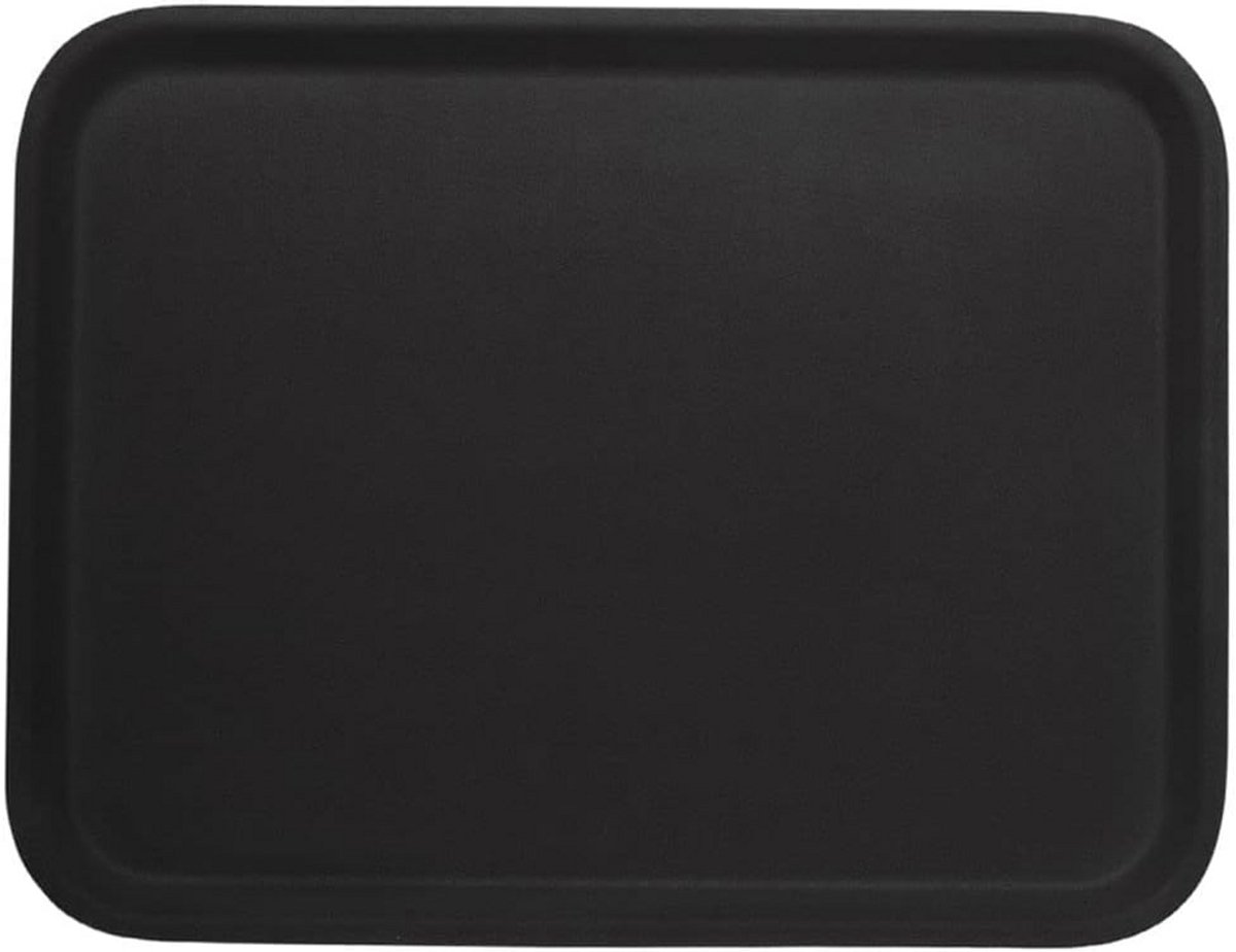 Rechthoekige Antislip Serveertray 61x43 cm Zwart