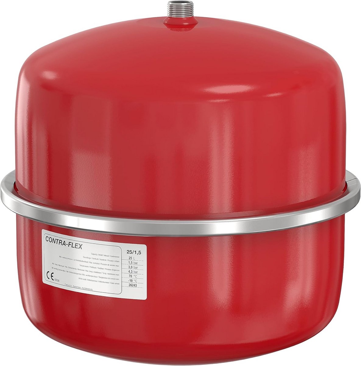 Expansievat 12 Liter Wit voor Gesloten Verwarming en Koelsystemen