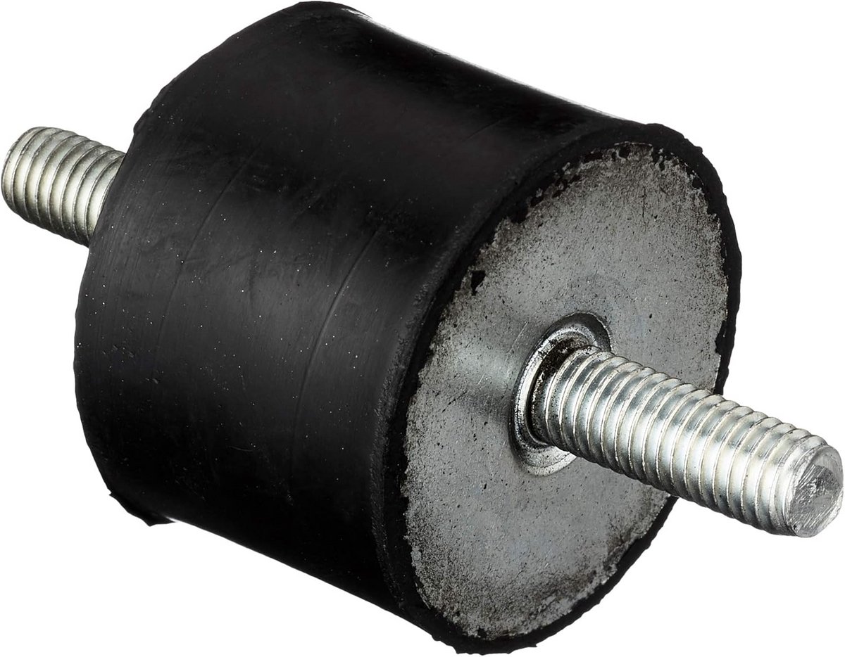 4 Stuks Machinevoeten Rubber Metalen Element met Schroefdraad voor Trillingsdemping