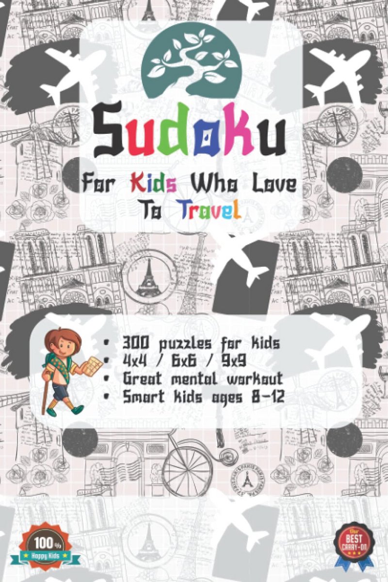 300 Sudoku Puzzels voor Kinderen: 4x4, 6x6 en 9x9 Varianten voor Urenlang Denkplezier
