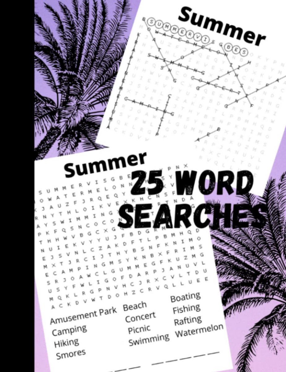 Grote Letter Woordzoekers: 25 Plezierige Woordpuzzels voor Kinderen en Volwassenen