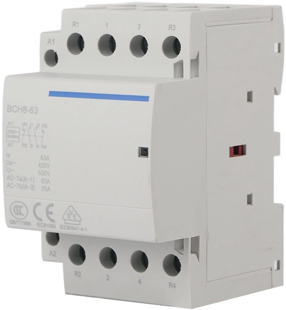230V AC-schakelaar 4P 2NO 2NC 63A 50Hz 60Hz 4-polige huishoudelijke AC-schakelaar