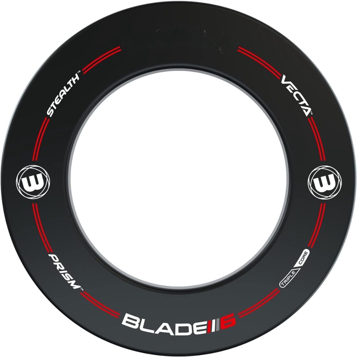 REN® Dartbord Surround Ring - Surround Ring - Zwart - 70cm x 70cm x 4cm