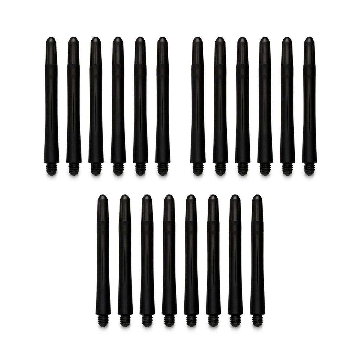 S&D | Dartpijlen shaft - 20 stuks - Zwart - 5,4 cm - Universeel - Nylon - Vervanging Steeltje Achterkant - Flights