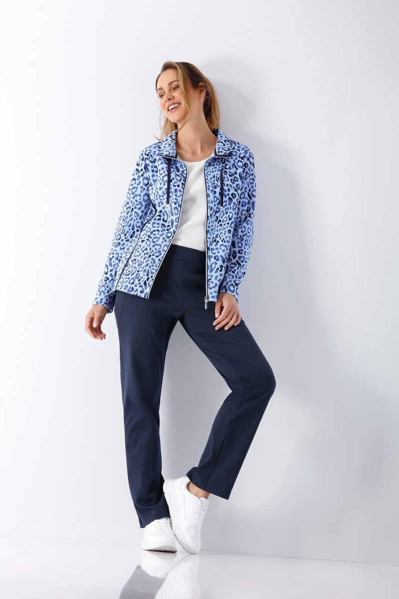 Hajo dames huispak blauwe panter - Blauw - Maat - 50