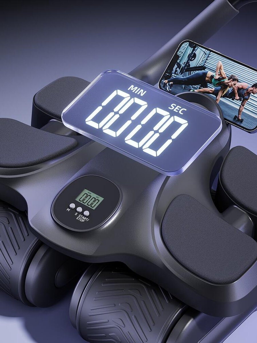 Hoge Ab Roller Buikspiertrainer met LCD Display - afbeelding 2