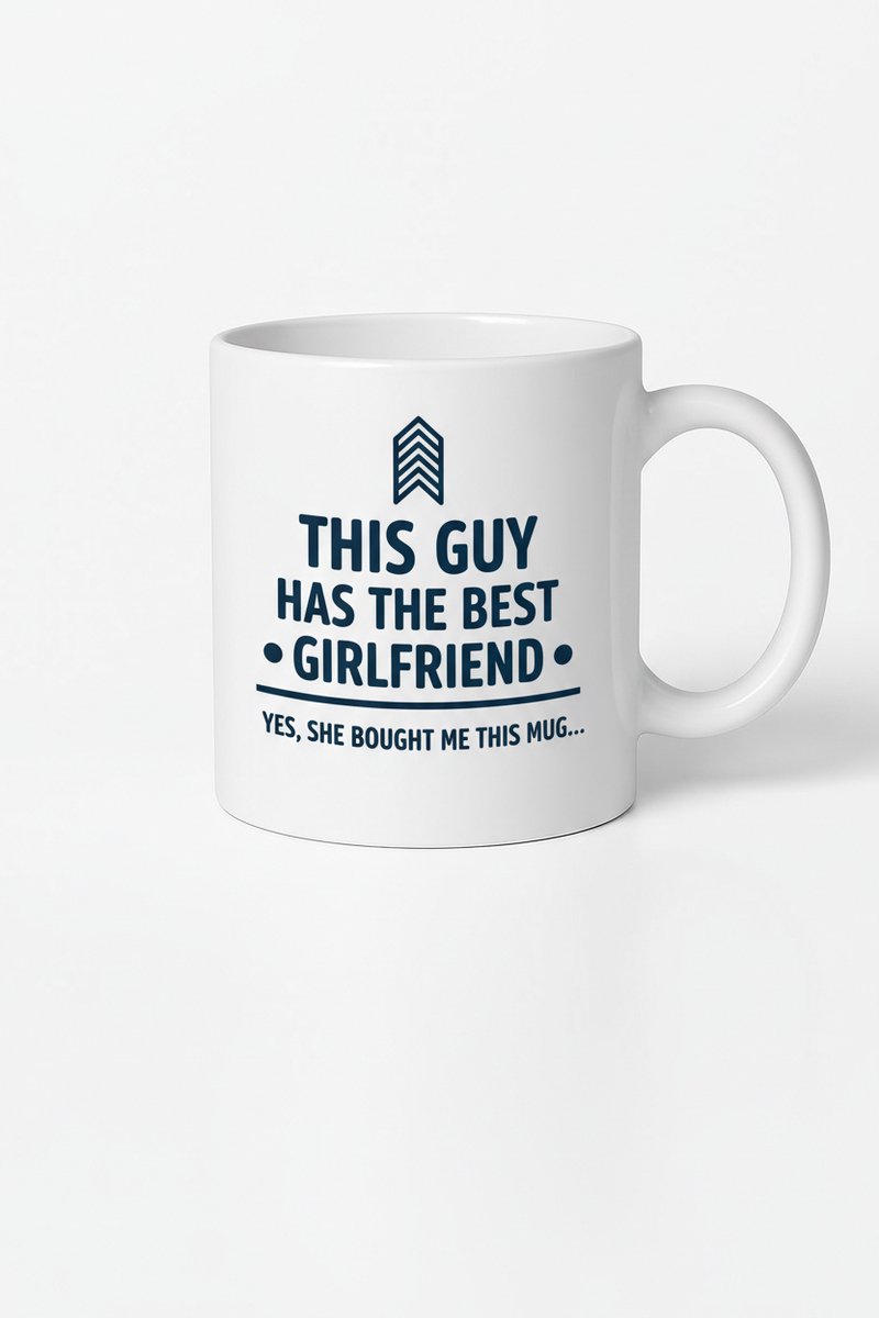 Grappige Mok 'Deze Gast Heeft De Beste Vriendin' - Uniek Cadeau van Vriendin voor Vriend
