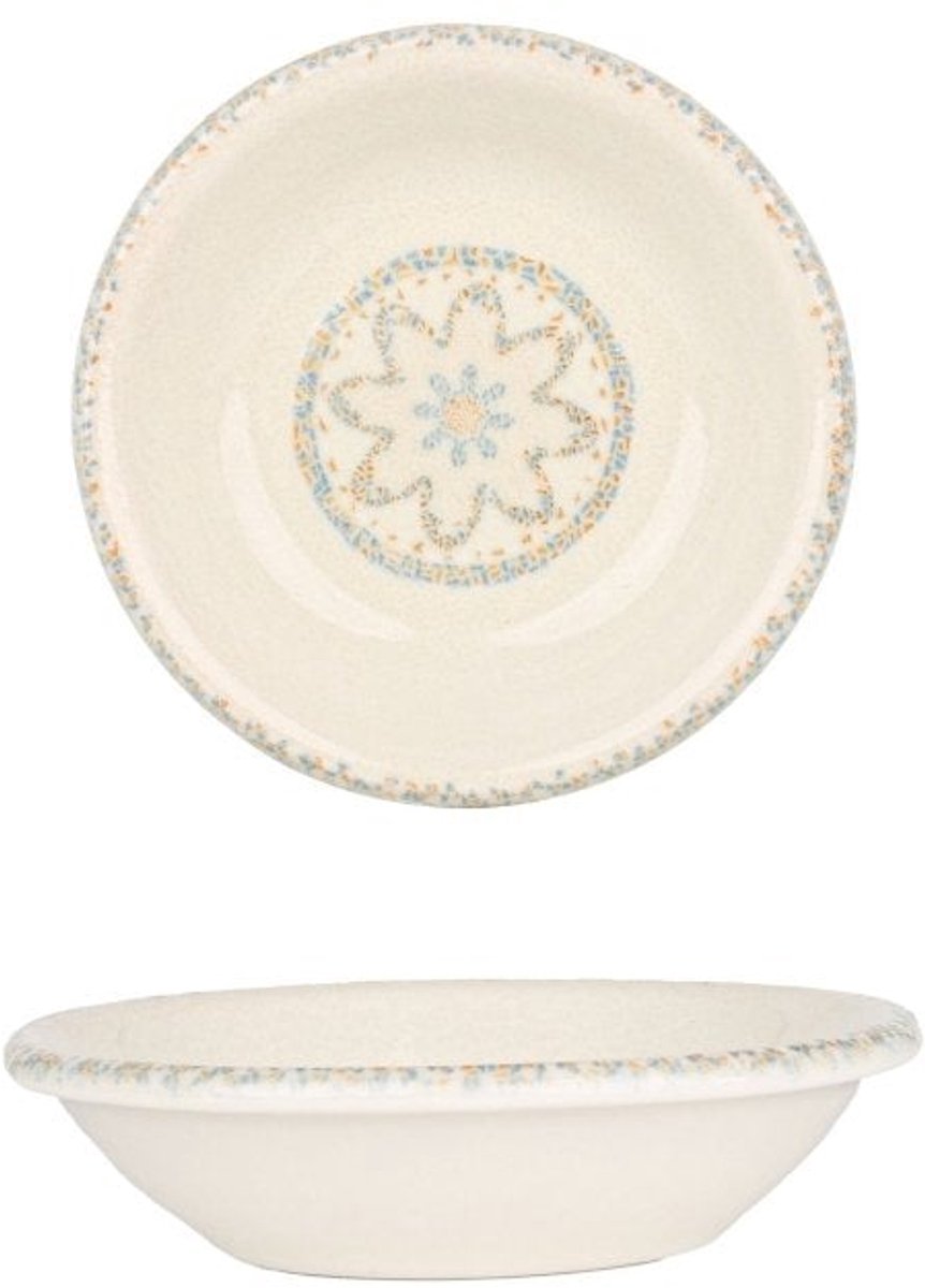 By Bone Serveerschaal - Tessera - Porselein - 9 cm (50cc) - set van 6