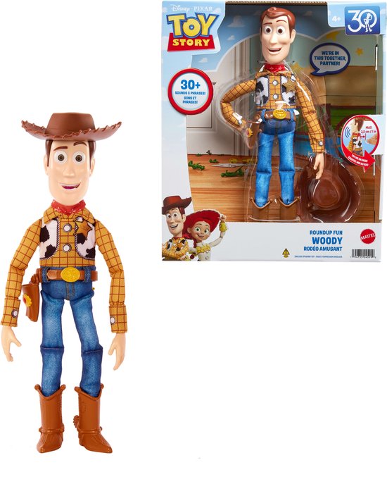 Mattel Toy Story Woody actiefiguur - Interactief met geluid - Vanaf 4 jaar