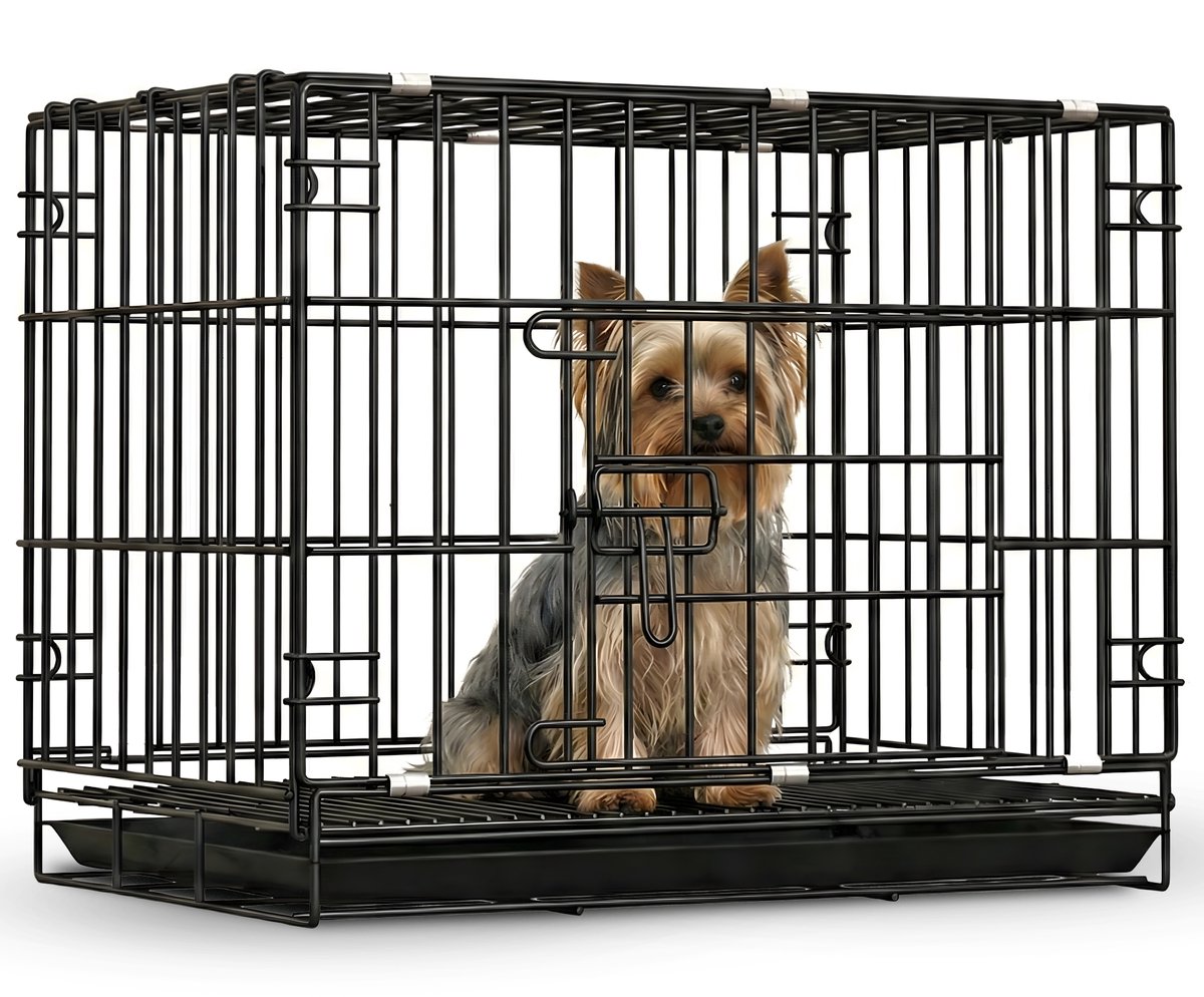 Pawsource Hondenbench - Maat S - Bench Voor Honden - 60,5 x 42,5 x 50 CM - Zwart