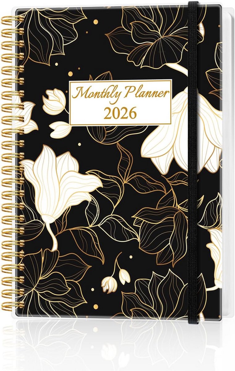 Grote Maandplanner 2025-2026 met Zakje en Elastiek