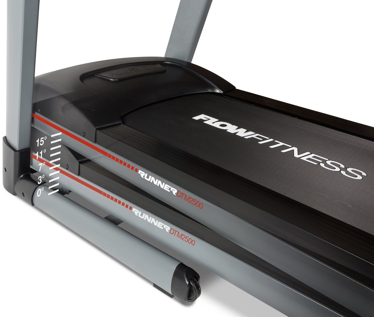 Flow Fitness Runner DTM2500 Loopband - Inklapbaar - 20 km/u - 15% Helling - 29 Programma’s - Groot Loopvlak - Thuisgebruik thumbnail 5