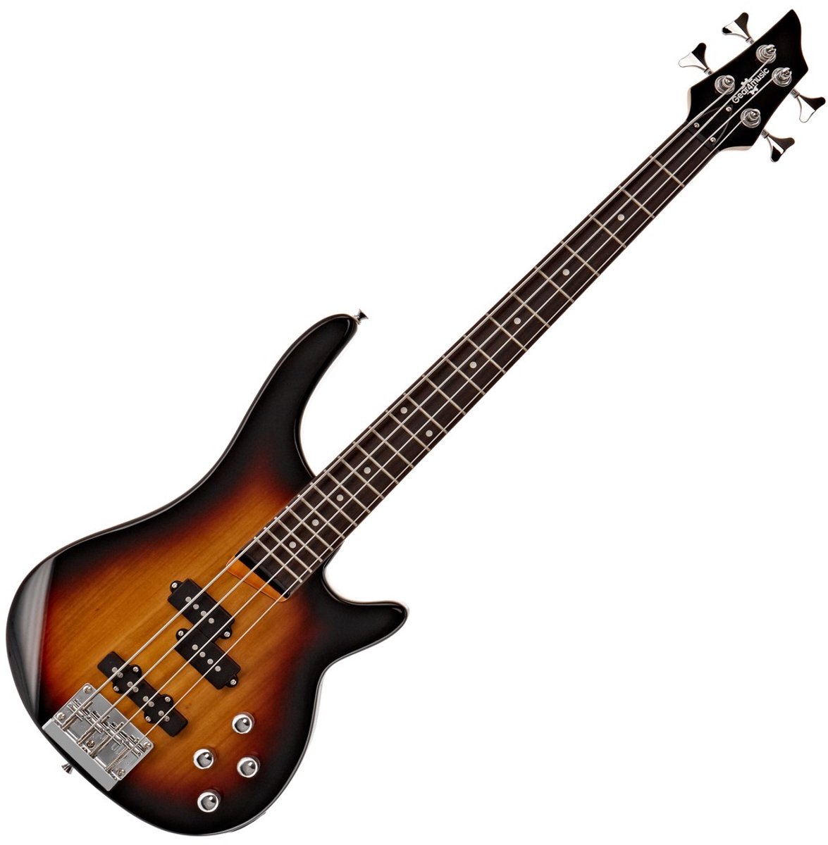 Chicago Short Scale Basgitaar van Gear4music, Sunburst
