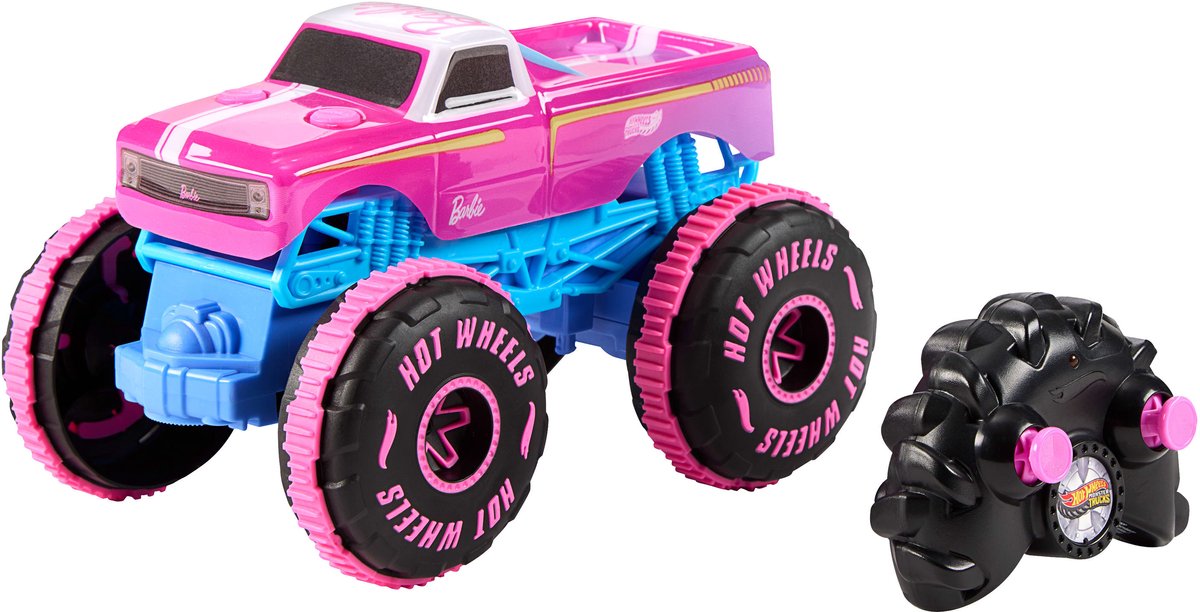 Hot Wheels Monster Trucks 1:24 Scale BARBIE RC Vehicle