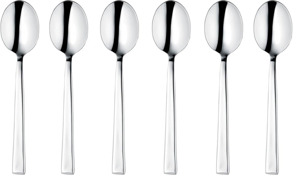 Set van 6 Koffielepels RVS 18/10 Glanzend Tijdloos Ontwerp