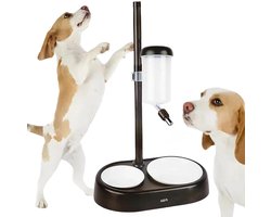 Huisdier Waterdispenser - Afneembare Staaf, Verstelbare Waterfleshouder - Honden - 650 ml - Krachtige Zuignappen - Multifunctioneel