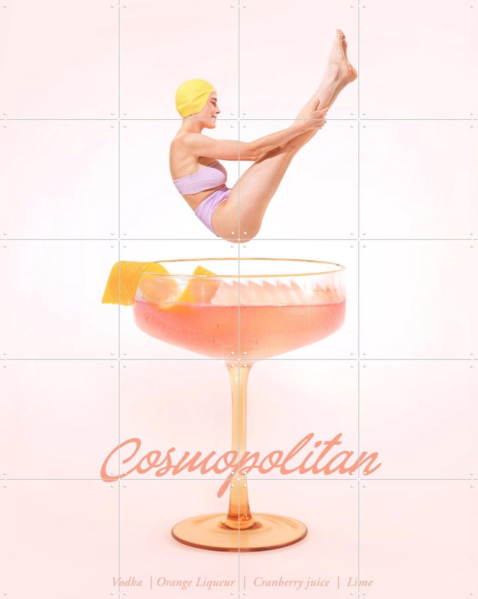IXXI Cosmopolitan, Paul Fuentes - 80 x 100 cm - Gratis ophangtool - Grote wanddecoratie en posters - Fotografie, Speels, Pop art, Illustraties