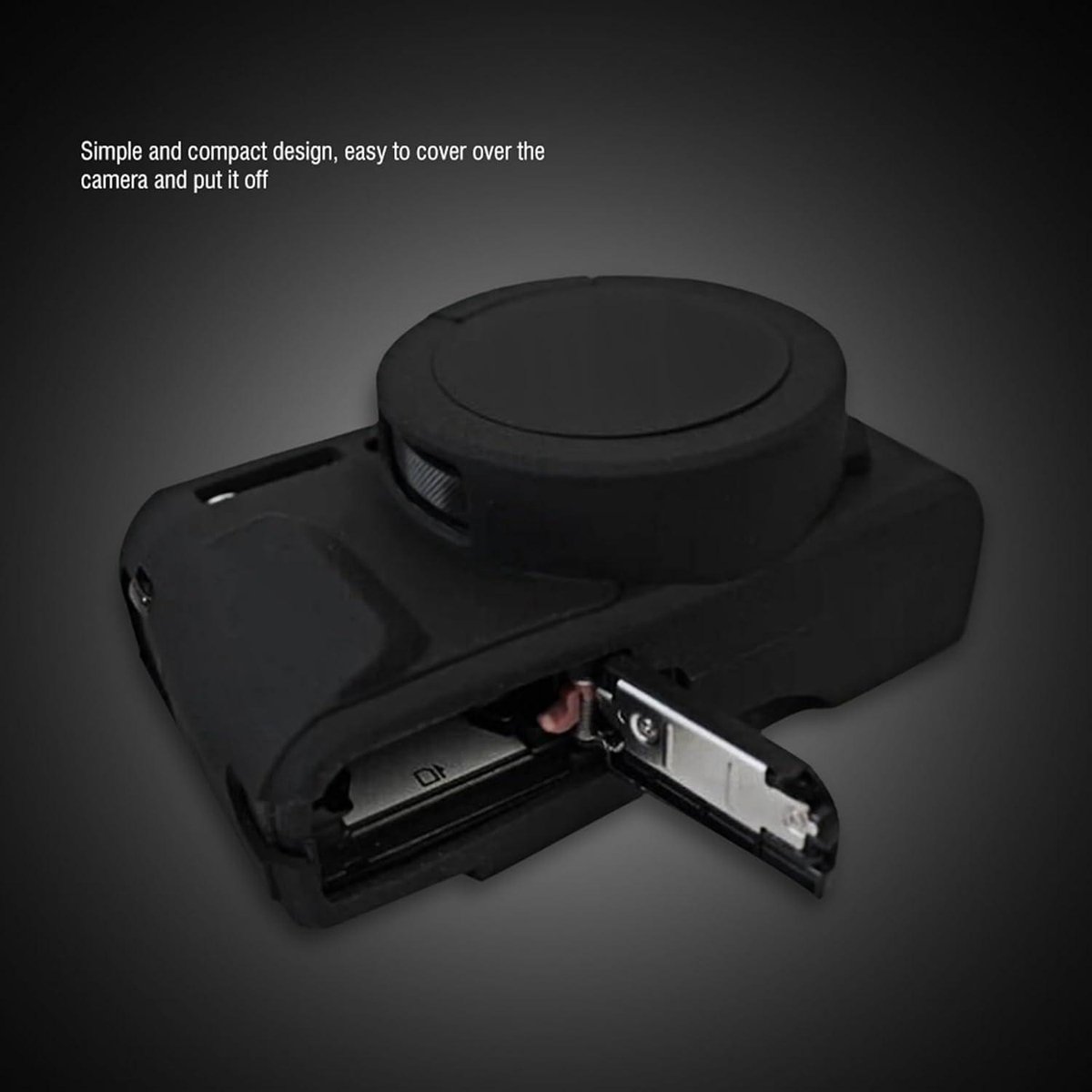 Lichtgewicht siliconen camera case voor G7X Mark II - beschermende cover met kooi.