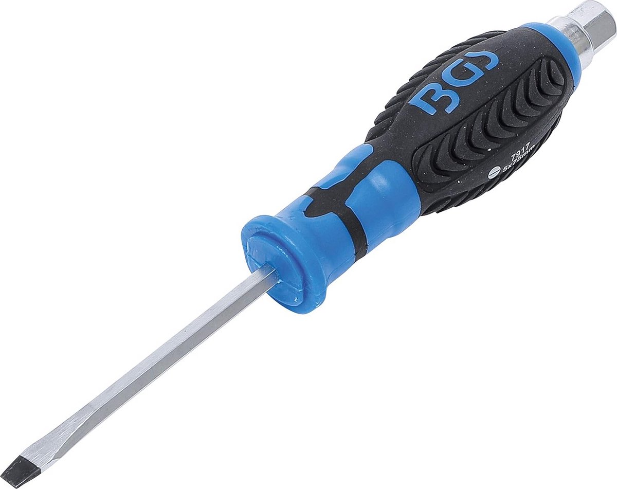 Stevige Sleufschroevendraaier 5mm met Zeskant voor Extra Grip en Kracht