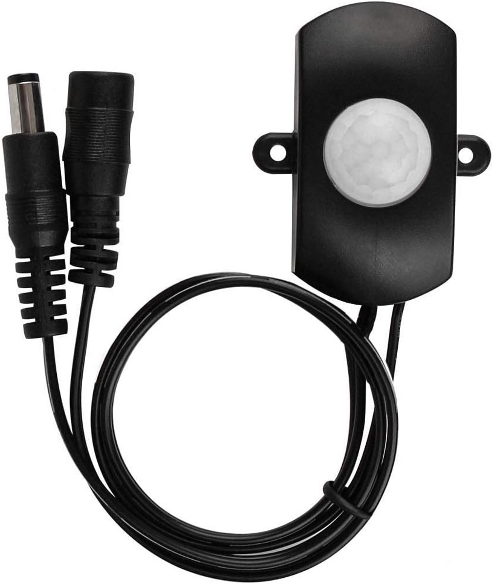 Bewegingssensor Schakelaar 5V-24V voor LED Strips - PIR Sensor met Timer en Kabel