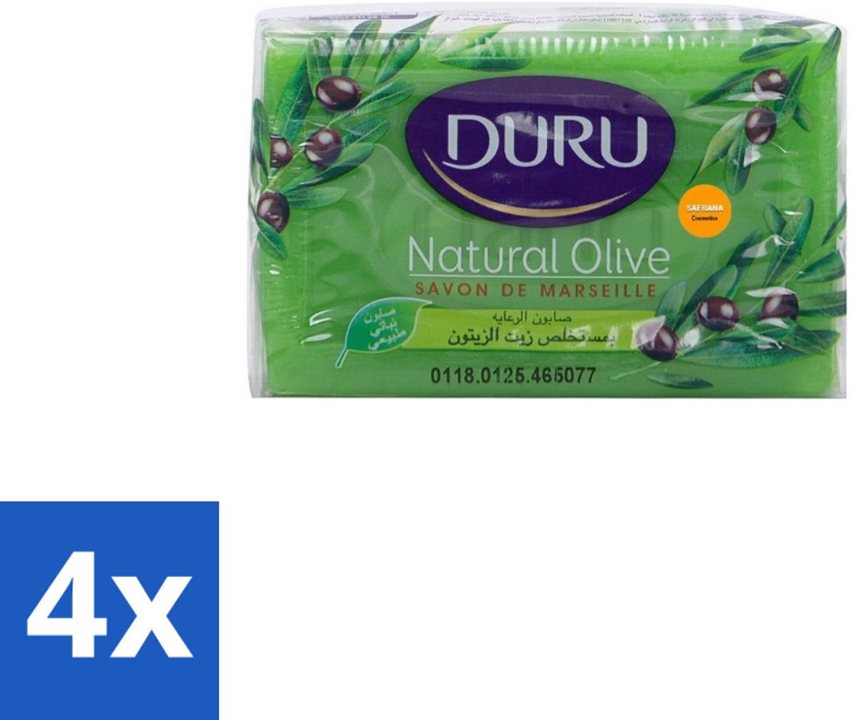 Duru – Zeep – Olijf & Glycerine – 150 g - Voordeelverpakking - 4 stuks