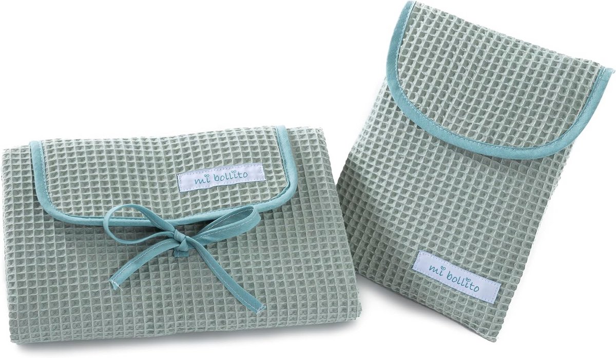 Luxe 2-Delige Set: Waterdicht Babyverschoonmatje en Luiertas voor Onderweg