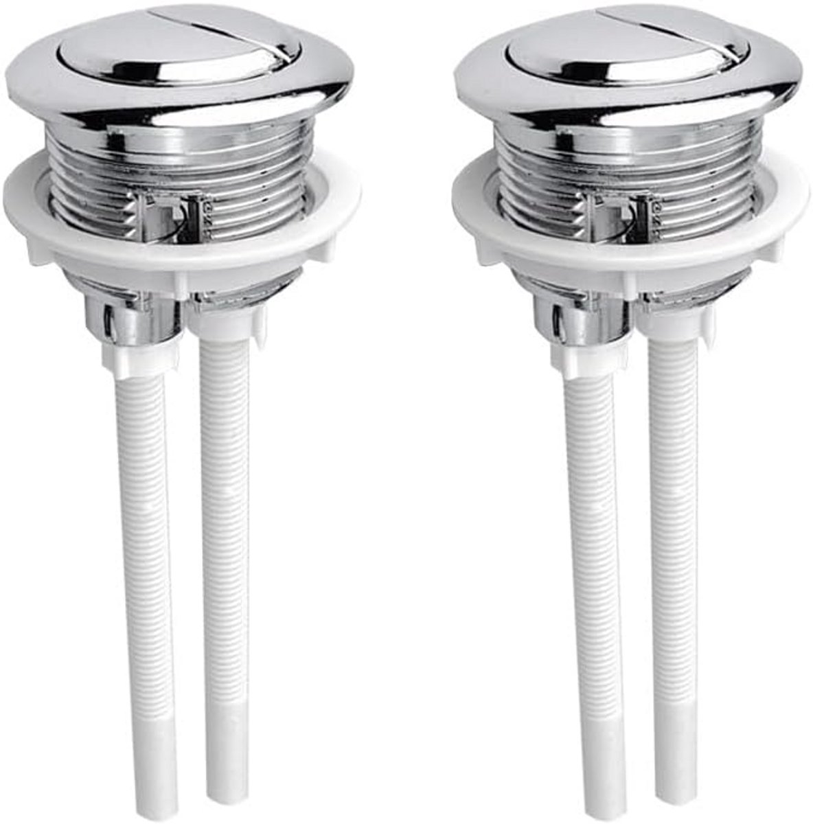 2x Universele WC Spoelknop Dubbele Spoeling Vervanging 38mm