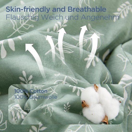 Slaapzak met Voetjes voor Peuters 2.5 TOG Winter Comfortabel Katoen — afbeelding 4