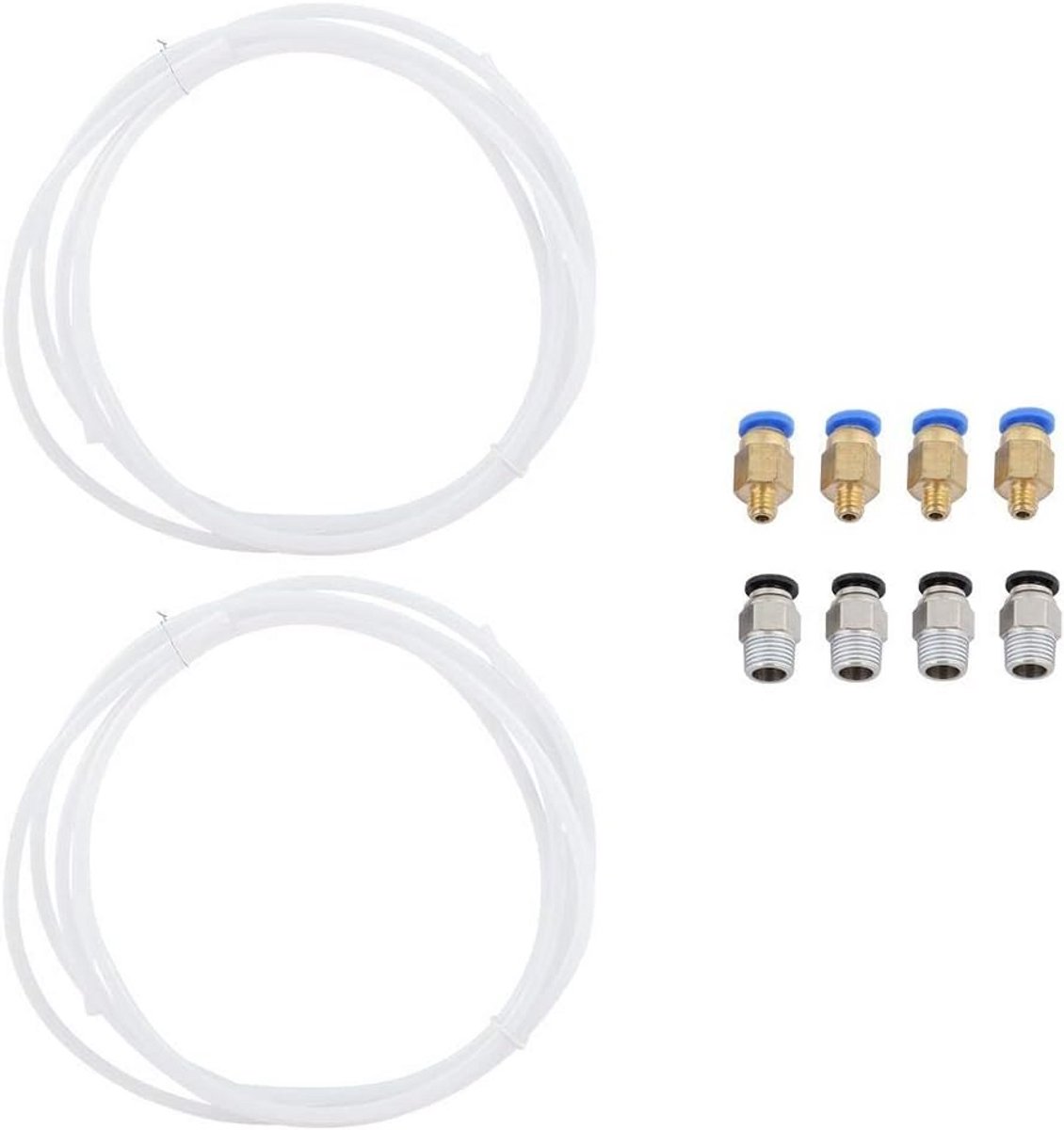 PTFE Teflon Buis en Pneumatische Koppelingen Set voor 3D Printer (1.75mm Filament)