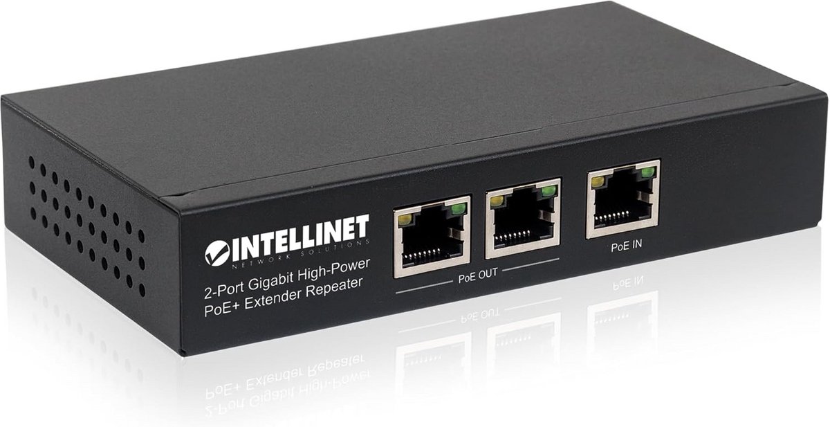 2-Poorts Gigabit PoE+ Repeater Extender - Verleng PoE Signaal en Stroom