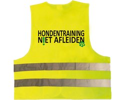 Veiligheidshesje/vest - Hondentraining niet afleiden - One size - De gele hond, voor signalering en veiligheid.