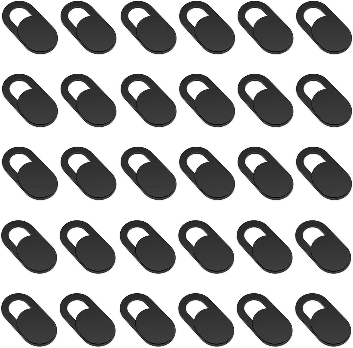 Webcam Privacy Cover - 30 stuks, Ultra Dun, Zwart, Laptop, MacBook, iPhone, Telefoon