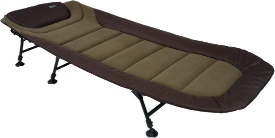 Compacte Karper Stretcher (Bedchair) met Gevoerde Matras - Ideaal voor Vliegvissen