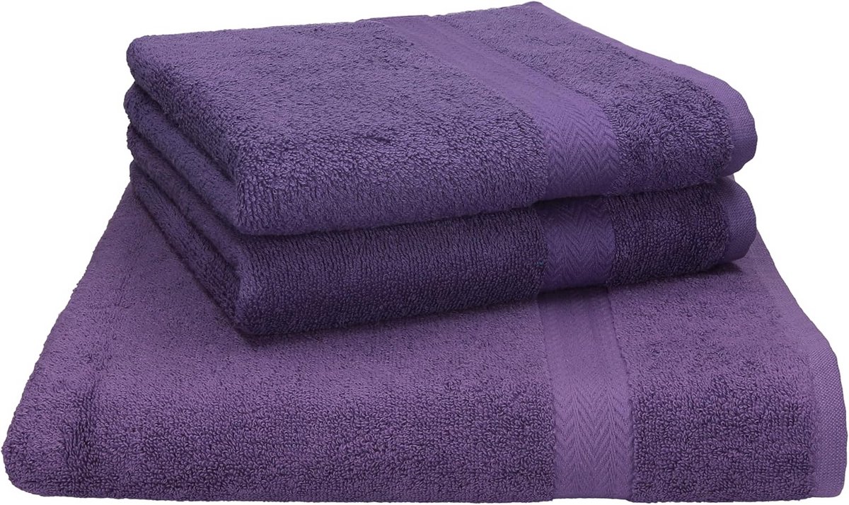 Lila Strandlaken Sauna Handdoek Set – Premium Badstof in Verschillende Maten