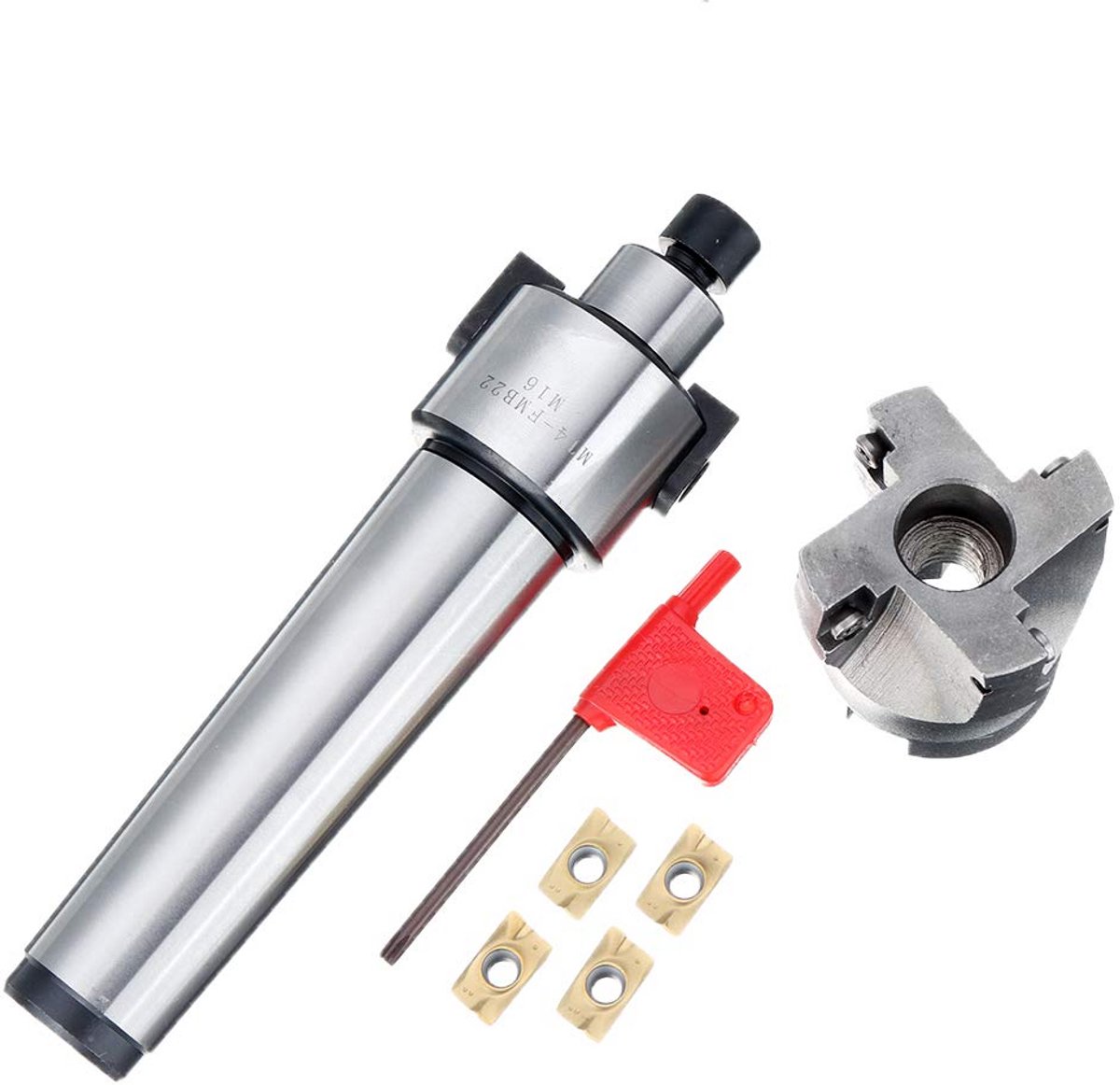 Freesset Freeskop 50mm met 4 Wendbare Plaatsjes voor CNC Freesmachines