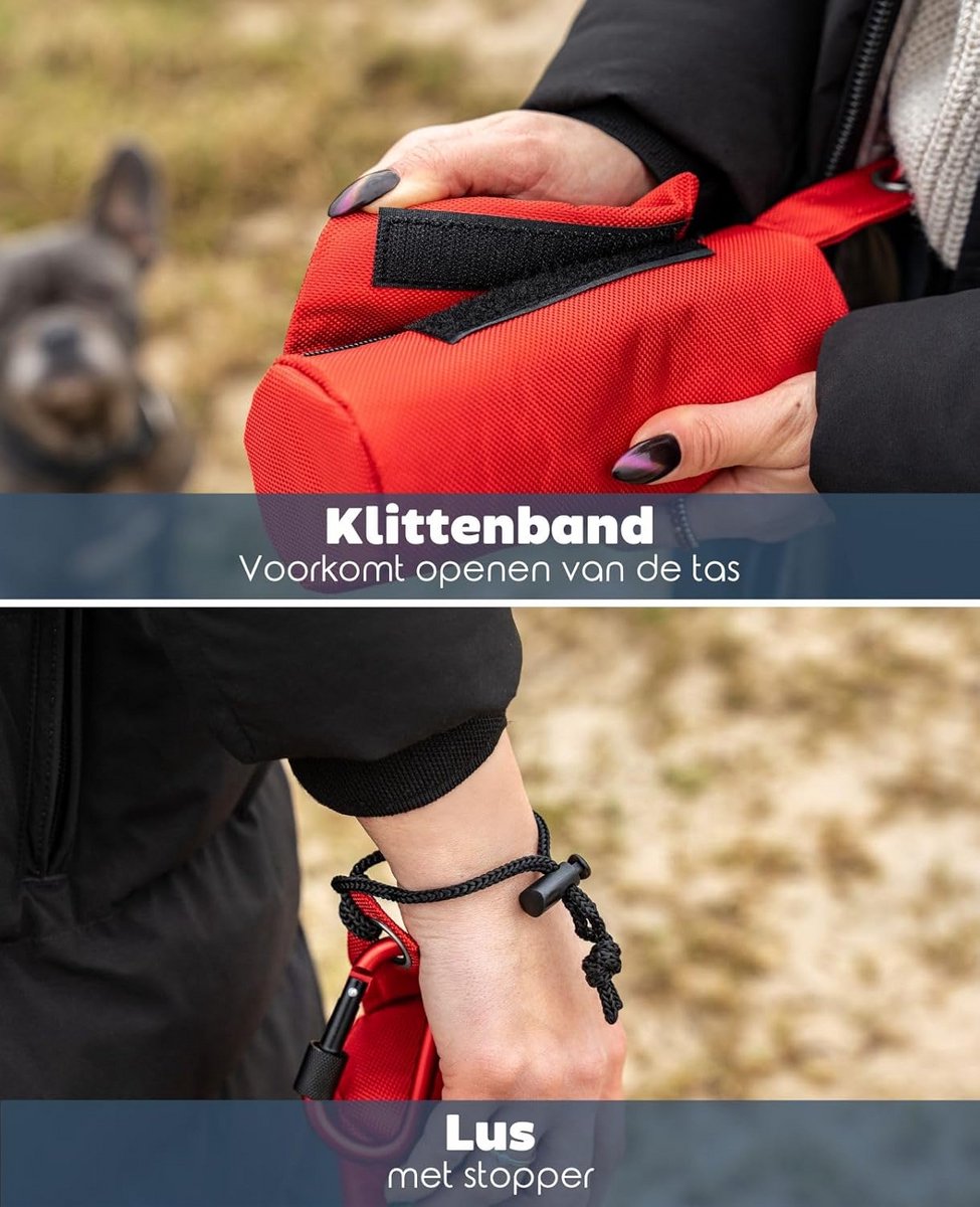 Blijf Trainingsdummy voor Hondentraining Rood - Duurzaam en Wasbaar