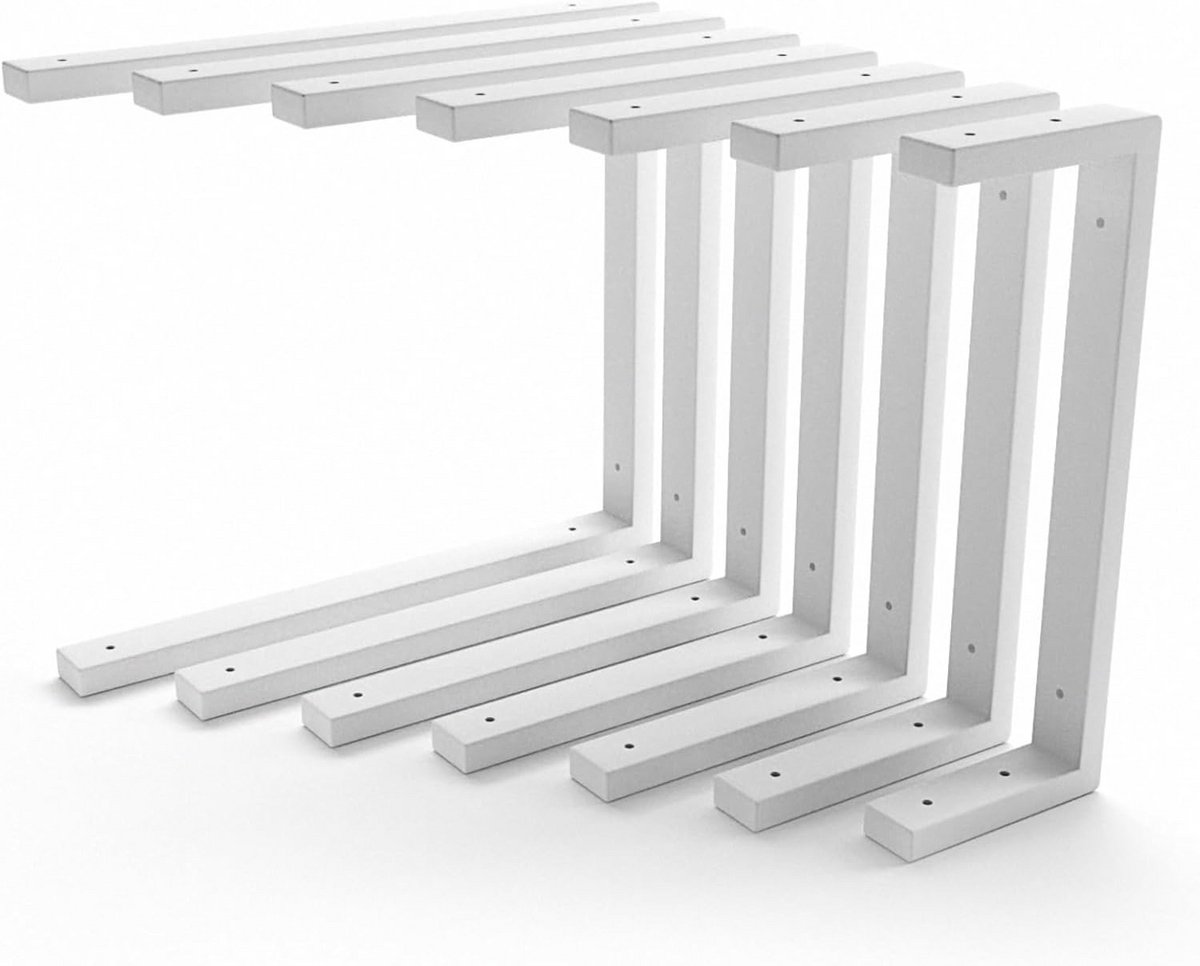 Set van 2 Wastafelhouder Wit - Heavy Duty Drager voor Opzetwastafels (30 cm)
