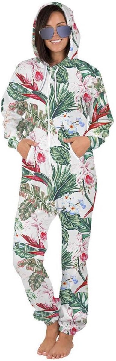 Unisex Onesie met Capuchon en Ritssluiting - Casual Jumpsuit voor Heren & Dames