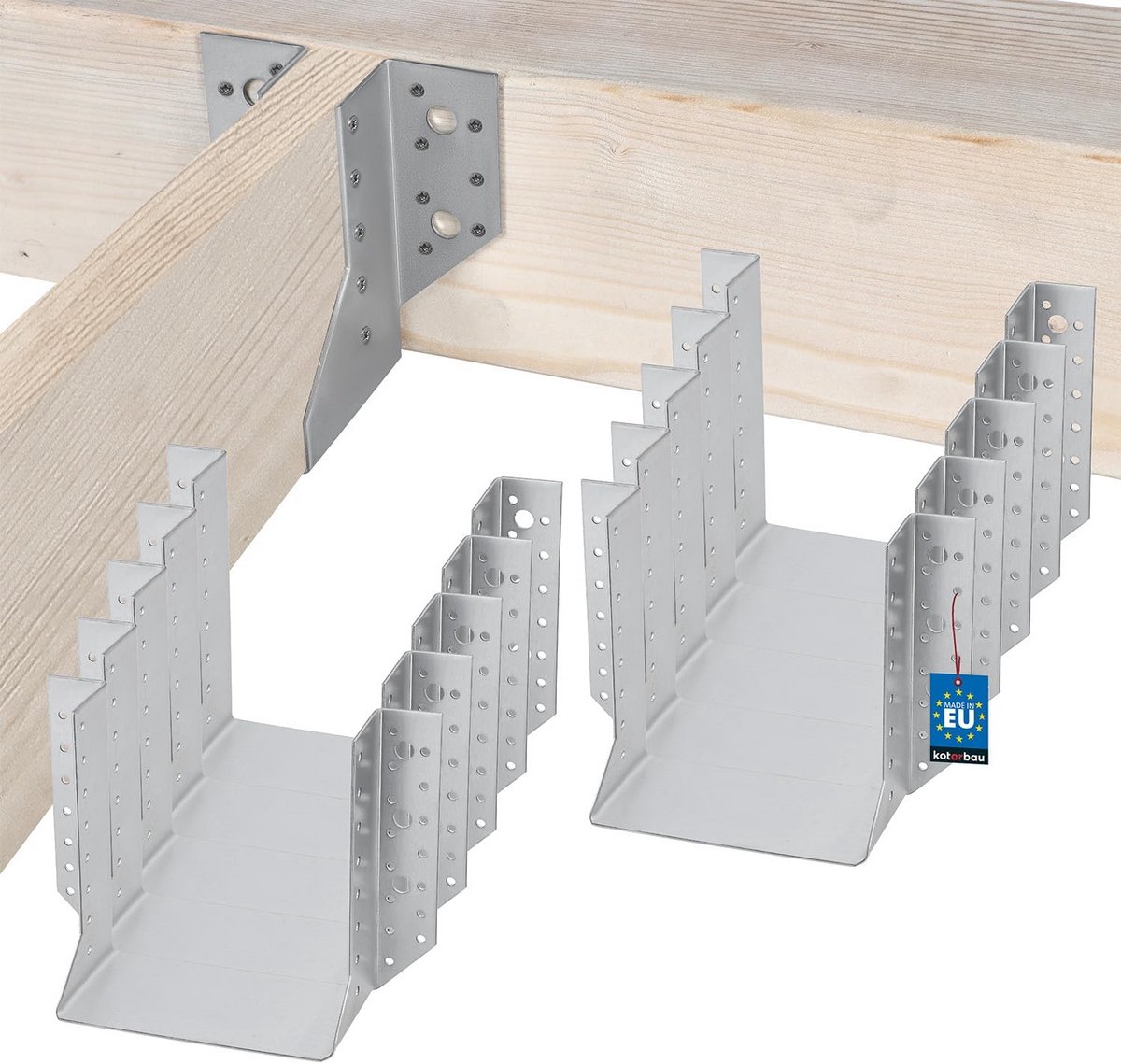 Set van 10 Balkverbinders Type A voor Houten Constructies Buiten 160 mm