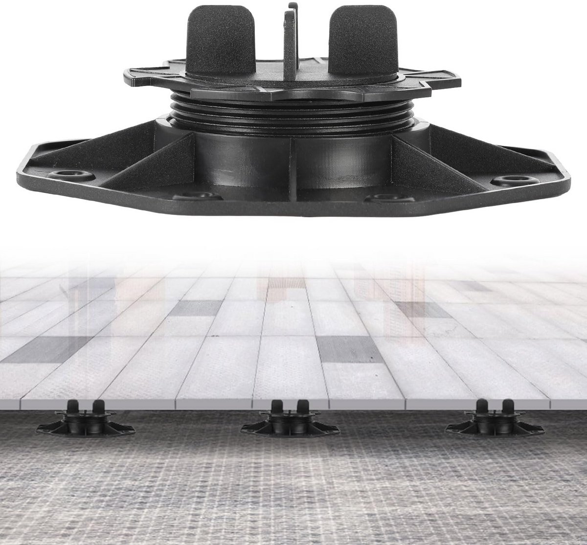 100 Stuks Verstelbare Terrasdragers 19-28 mm voor Terrastegels en Platen - Hoogte Instelbaar