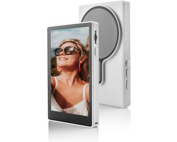 MOJOGEAR VS4 Touchscreen Selfie Vlog Monitor – Geschikt voor magnetische Smartphones en hoesjes – Filmen in 4K zonder vertraging – Ingebouwde speaker – Inclusief Bluetooth remote – Wit